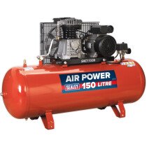 Sealey SAC1153B Compressor 150ltr Belt Drive 3hp 230V with Cast Cylinder