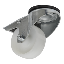 Sealey SCW480SBL Castor Wheel Bolt Hole Swivel with Total Lock &oslash;80mm