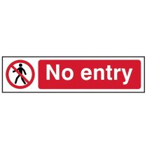 Spectrum 5052 No Entry Sign PVC (200 x 50mm) 