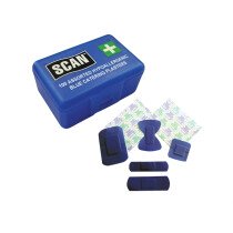 Scan SCAFAPLACAT Hydroscopic Blue Plasters 100 Assorted