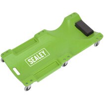 Sealey SCR80HV Composite Creeper with 6 Wheels - Hi-Vis Green