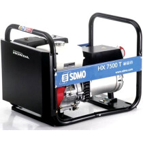 SDMO HX 7500 T-2 Recoil Start Petrol Generator 7.5kVA Honda 4 Stroke Engine HX7500 T2