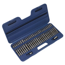 Sealey AK21956 Ribe/Spline/Hex/Security TRX-Star Bit Set 56 Piece