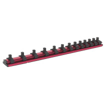 Sealey AK27082 Socket Retaining Rail Magnetic 1/4"Sq Drive 13 Clips