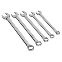 Sealey AK6329 Combination Spanner Set Jumbo 5pc Metric