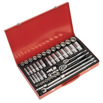 Sealey AK6942 Socket Set 50 Piece 3/8" & 1/2" Drive Metric