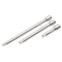 Sealey AK763 Wobble/Rigid Extension Bar Set 3/8" Drive 3 Piece