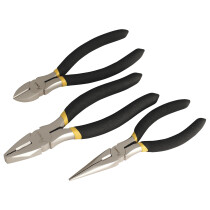 Sealey AK9333 Pliers Set 3 Piece Ni-Fe Finish