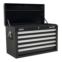Sealey AP33059B Topchest 5 Drawer with Ball Bearing Runners - Black