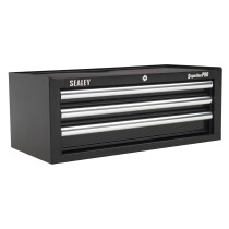 Sealey AP33339B Add-On Chest 3 Drawer with Ball Bearing Runners - Black