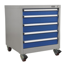 Sealey API5657A Mobile Industrial Cabinet 5 Drawer