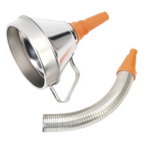 Sealey FM16F Funnel Metal with Flexi Spout & Filter 160mm