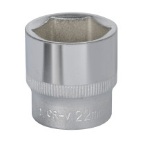 Sealey S3822 WallDrive Socket 22mm 3/8"Sq Drive