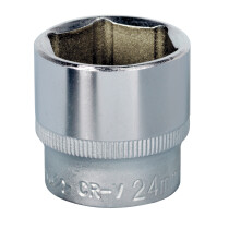 Sealey S3824 WallDrive Socket 24mm 3/8"Sq Drive