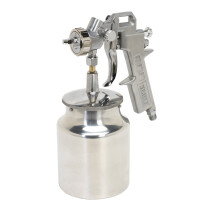 Sealey SSG2 Spray Gun Suction Feed General Purpose 1.5mm Set-Up