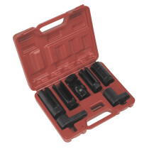 Sealey SX032 Oxygen Sensor Socket Set 7 Piece 3/8" & 1/2" Drive