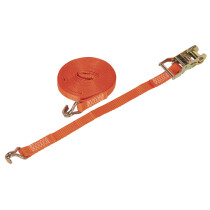 Sealey TD1510J Ratchet Tie Down 25mm x 10mtr Polyester Webbing 1500kg Load Test