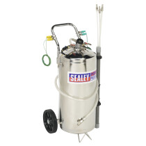 Sealey TP200S Air Operated Fuel Tank Drainer - Stainless 40ltr