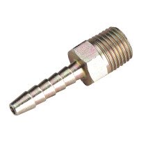 Sealey AC38 Male Screwed Tail Piece 1/4"BSPT - 3/16" Hose Pack of 5