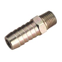Sealey AC40 Male Screwed Tail Piece 1/4"BSPT - 1/2" Hose Pack of 5