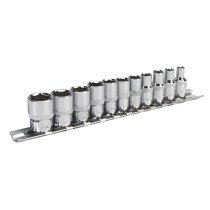 Sealey AK2670 Socket Set 11 Piece 1/4" Drive 6pt WallDrive AF