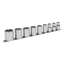 Sealey AK2677 Socket Set 9pc 1/2"Sq Drive Whitworth
