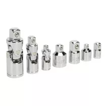 Sealey AK2737 Universal Joint & Socket Adaptor Set 7 Piece 1/4", 3/8" & 1/2" Drive