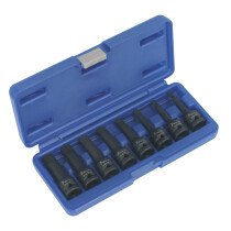 Sealey AK5604 Impact Spline Key Set 8pc 1/2"Sq Drive