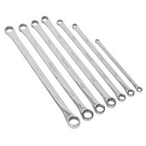 Sealey AK6311 Double End Ring Spanner Set Extra-Long 6pc Metric