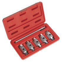 Sealey AK659 Oil Drain Plug Key Set 6pc Double-Ended