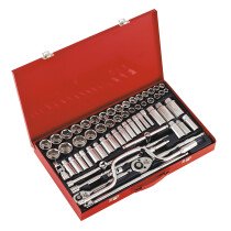 Sealey AK694 Socket Set 64 Piece 3/8" & 1/2" Drive Metric/Imperial