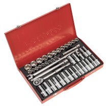 Sealey AK6941 Socket Set 45 Piece 1/2" Drive Metric