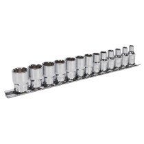 Sealey AK69813 Spline Socket Set 13pc 1/4"Sq Drive Total Drive