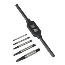 Sealey AK721 Screw Extractor Set with Wrench 6 Piece Helix Type