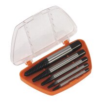 Sealey AK722 Screw Extractor Set 5 Piece Helix Type