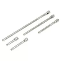 Sealey AK766 Wobble Extension Bar Set 5 Piece 1/4" Drive