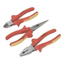 Sealey AK83452 Pliers Set 3pc VDE Approved