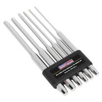 Sealey AK9128L Parallel Pin Punch Set 6 Piece Long Style