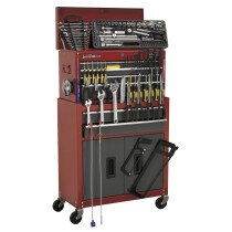 Sealey AP2200BBCOMBO Tool Chest Combination 6 Drawer with Ball Bearing Runners - Red/Grey & 1...