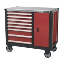 Sealey AP2418 Mobile Workbench 8 Drawer with Ball Bearing Runners