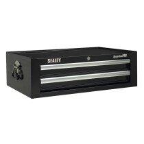 Sealey AP26029TB Add-On Chest 2 Drawer with Ball Bearing Runners - Black
