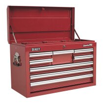 Sealey AP33089 Topchest 8 Drawer with Ball Bearing Runners - Red