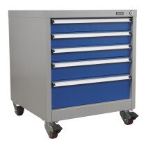 Sealey API5657B Mobile Industrial Cabinet 5 Drawer