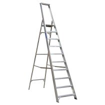 Sealey AXL10 Aluminium Step Ladder 10-Tread Industrial BS2037/1