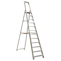 Sealey AXL12 Aluminium Step Ladder 12-Tread Industrial BS2037/1
