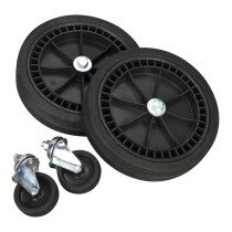 Sealey COMPKIT5 Wheel Kit for Fixed Compressors - 2 Castors & 2 Fixed Wheels