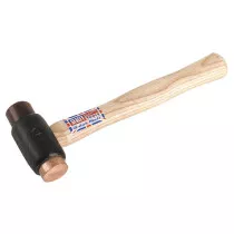 Sealey CRF15 Copper/Rawhide Faced Hammer .68kg (1.5lb) Hickory Shaft
