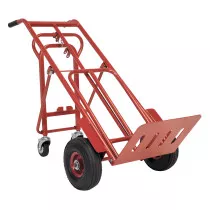 Sealey CST989 Sack Truck 3-in-1 with 250 x 90mm Pneumatic Tyre 250kg Capacity