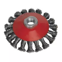 Sealey CWB100 Conical Wire Brush 100mm M10 x 1.5mm