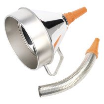 Sealey FM20F Funnel Metal with Flexi Spout & Filter 200mm